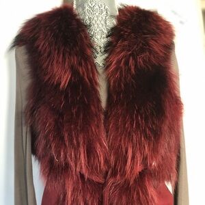 Raccoon fur vest